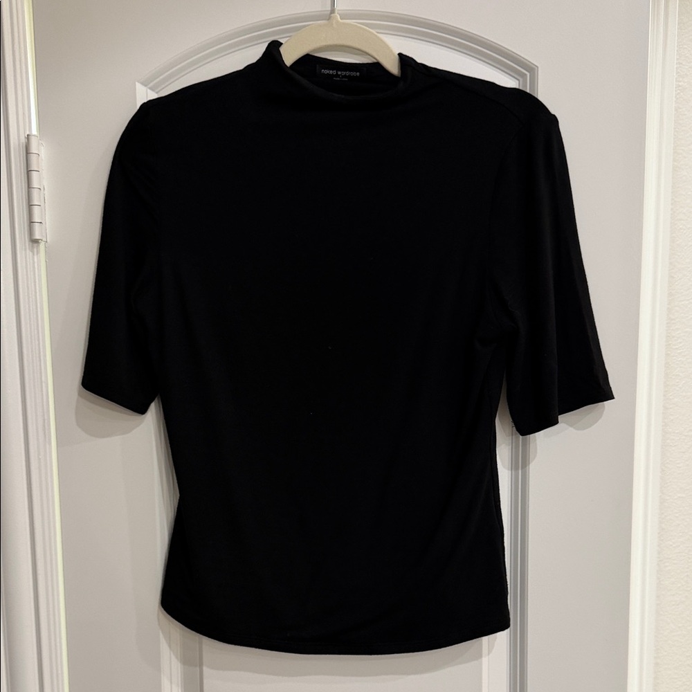 Naked Wardrobe Black Short Sleeve Top